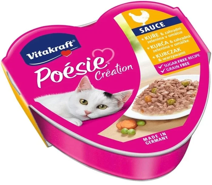 Comida húmeda para Gatos VITAKRAFT Vitakraft Cat 85g Bandeja poesie kura con Salsa de Verduras / 15