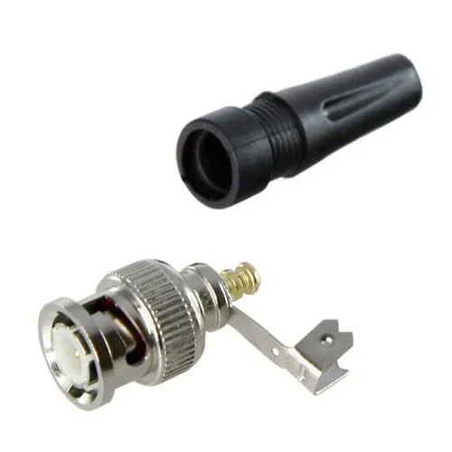 Conector BNC Macho Recto A Tornillo C/manguito