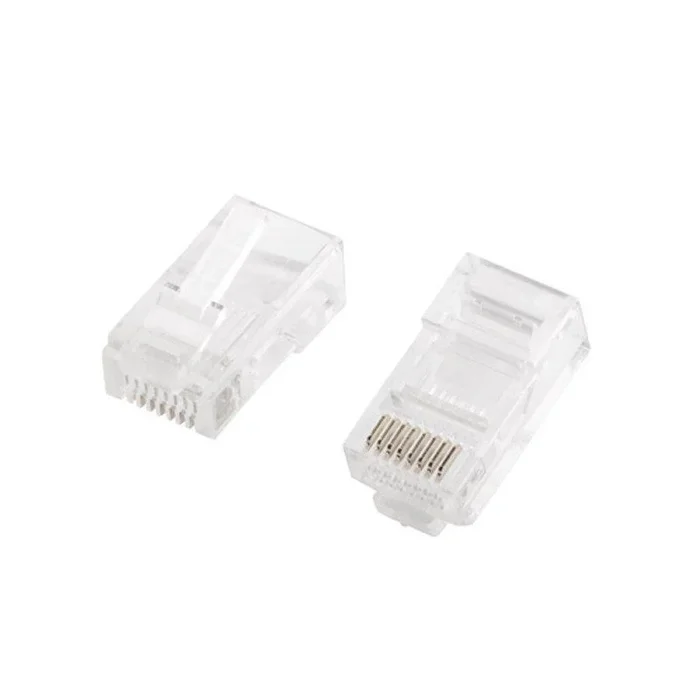 Conector de red rj45 lanberg plu-1001 – para cableado utp – bolsa de 100 unidades