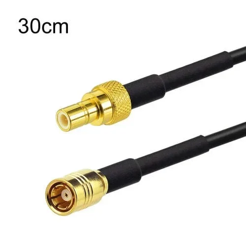 Conector Varón SMB a Antena Hembra para Cable Coaxial RG174 de 30 cm de Extensión