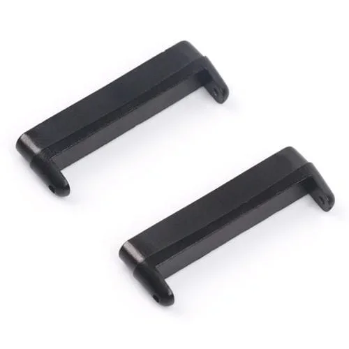 Conectores Universales de Banda de Reloj de Metal Fitbit Versa 4 y Sense 2 (Negro) 1 Par