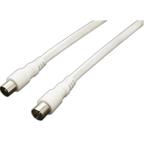 Conexión antena TV acodada de 1.5 m color Blanco Electro Dh 37.004/1.5/B/AC 8430552138487