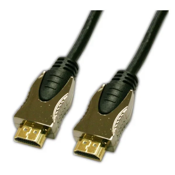 Conexión moldeada HDMI 1.4 macho a macho dorado 2 m Electro Dh 37.600/2 8430552112302