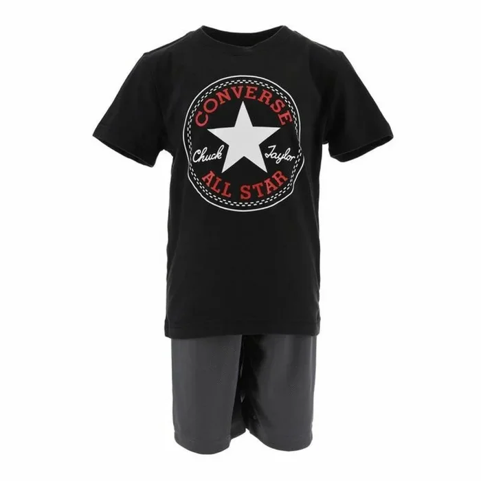 Conjunto Deportivo para Niños Converse Chuck Taylor Patch Negro 2-3 Años