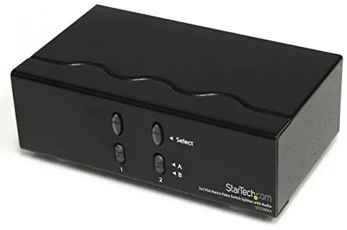 conmutador matrix vga de 2 puertos 2×2 con audio – switch selector – 1920×1440,2 años