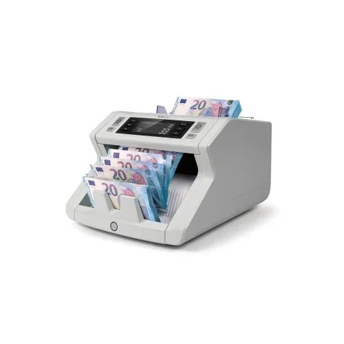 Contador de billetes safescan 2250, detección de billetes falsos 3 puntos, 1000 billetes/minuto,funcion suma y fajos.