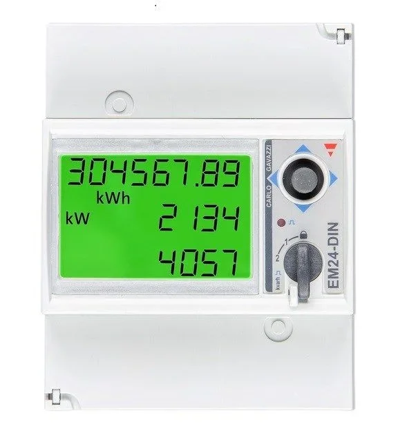 Contador eléctrico trifásico em24 de victron energy