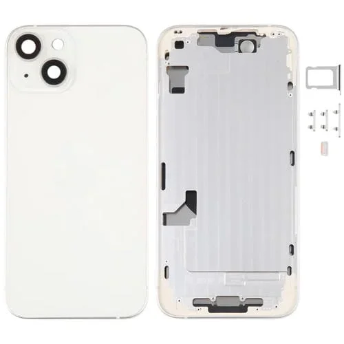 Contraportada de Batería con Marco Medio y Teclas Laterales Apple iPhone 14 (Dorado)
