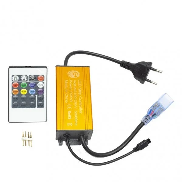 Control remoto rgb 220v 1500w cinta led 100m