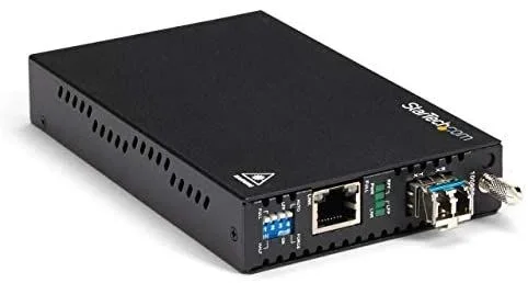 conversor de medios de ethernet gigabit de cobre a fibra – monomodo lc – 10km,2 años