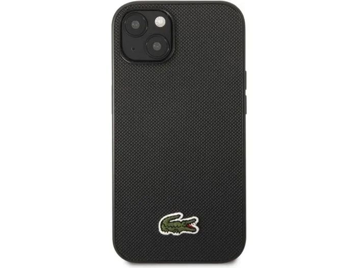 Coque lacoste petit piqué pour iphone 14 plus – noire
