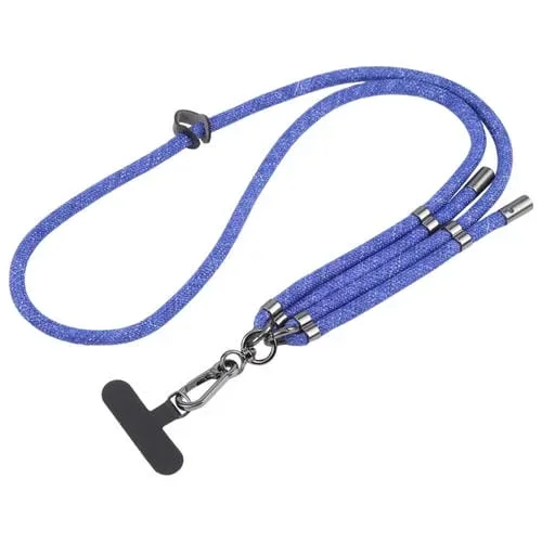 Cordón Antipérdida Ajustable para Teléfono Móvil 8mm (Azul)