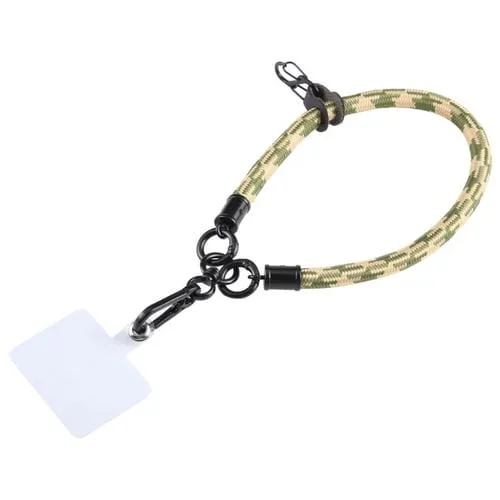 Cordón de Muñeca Corto Patrón Universal para Teléfono Móvil (Verde Caqui)
