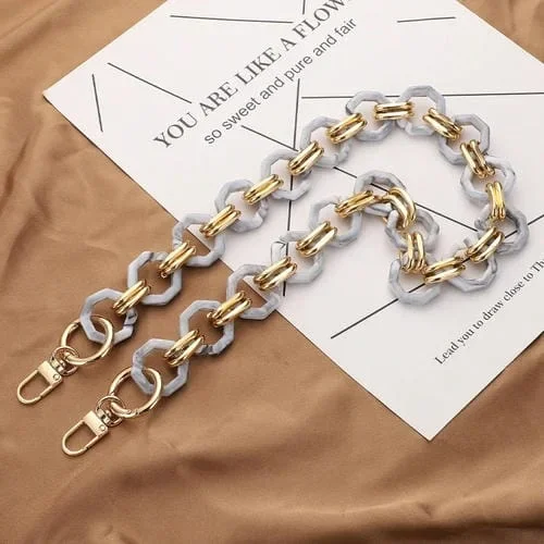 Cordón para Teléfono L201 Cadena Gruesa Resina Hebilla Octogonal Espaciador (60cm)
