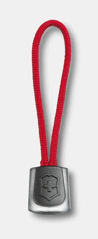 Cordón Victorinox para navaja de bolsillo 10 unidades, modelo con agarre de caucho, material resistente de nailon, diseño ligero y funcional, color rojo.