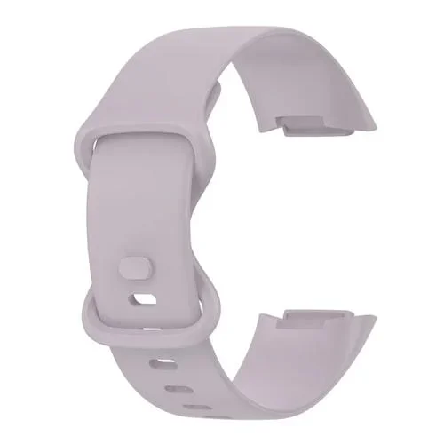 Correa de Gel de Sílice para Fitbit 5 Tamaño Grande (Lavanda Púrpura)
