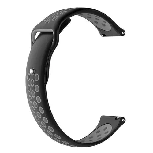 Correa de Muñeca Para Garmin Fenix Chronos Reemplazo Dos Colores (Gris Negro)