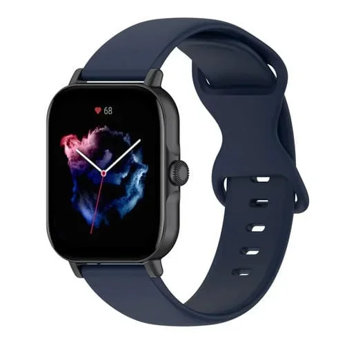 Correa de Reloj Amazfit Active S Butterfly silicona con hebilla en forma de 8 (Azul Marino)