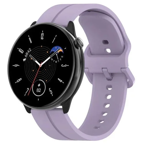 Correa de Reloj Amazfit GTR Mini 20mm Silicona Hebilla Inversa (Púrpura Claro)