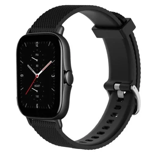 Correa de Reloj Amazfit GTS 2E 20mm Silicona Textura Diamante (Negro)
