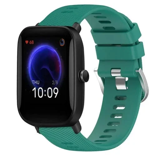 Correa de Reloj Amazfit Pop Pro 20mm Silicona Suave Color Verde