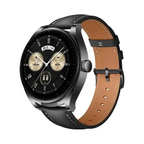 Correa de Reloj de Cuero Universal 22mm con Cola Puntiaguda (Negro)