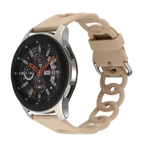 Correa de Reloj de Silicona Hueca Donut 22mm (Albaricoque)