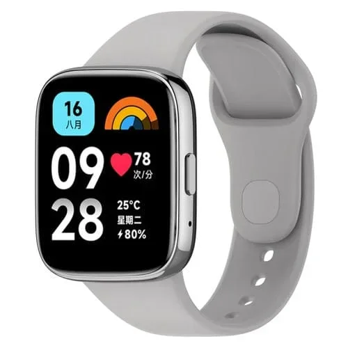 Correa de Reloj de Silicona para Redmi Watch 3 Lite Sports (Gris)