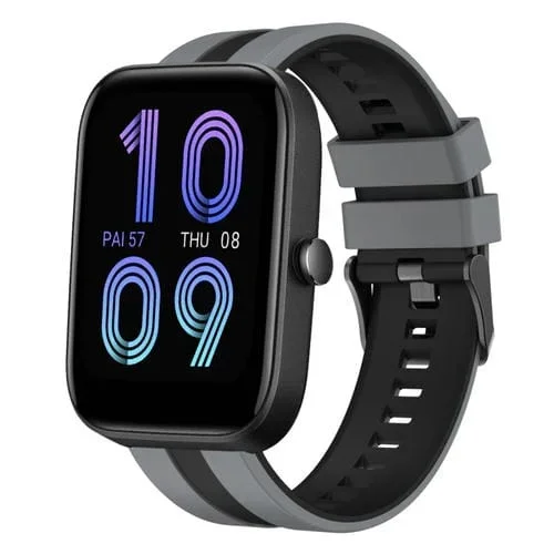 Correa de Reloj Deportiva para Amazfit Bip3 Pro de Silicona 20mm (Gris + Negro)