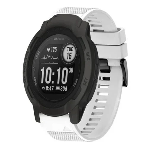 Correa de Reloj Garmin Instinct 2 Silicona Liberación Rápida 22mm (Blanco)