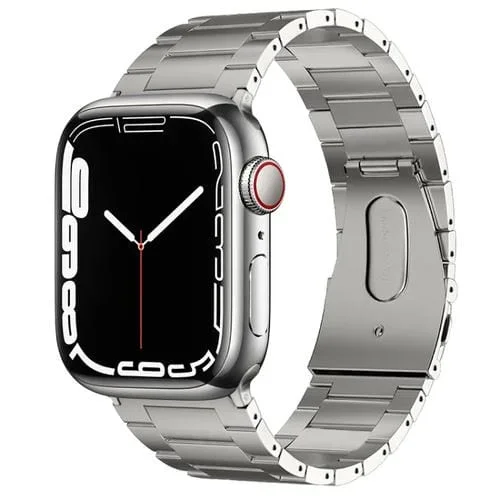 Correa de Reloj Metal Titanio Pg63 para Apple Watch Se 2023 44mm (Plateada)