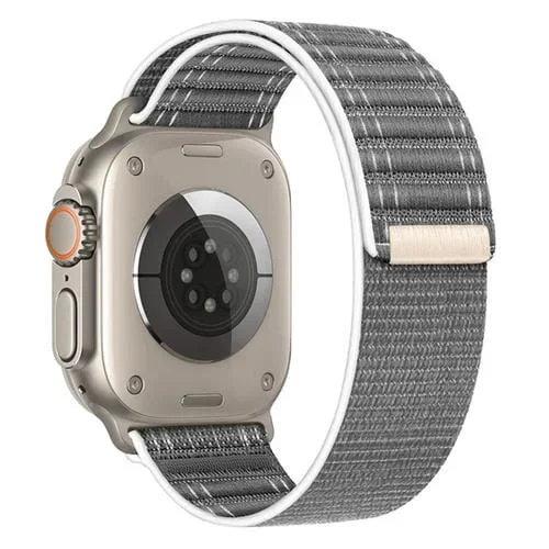 Correa de Reloj Nailon Sea Wave con Cierre de Velcro para Apple Watch Series 3 38mm (Gris)