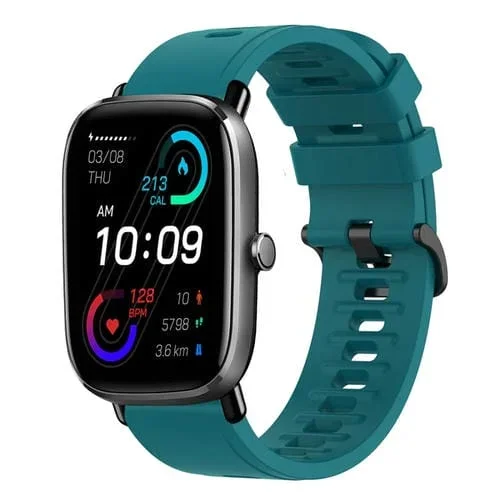 Correa de Reloj para Amazfit GTS 2 Mini 20mm Silicona Suave (Verde)