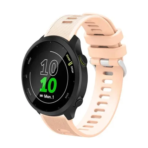 Correa de Reloj para Garmin Approach S40 de Silicona 20mm (Rosa Arena)