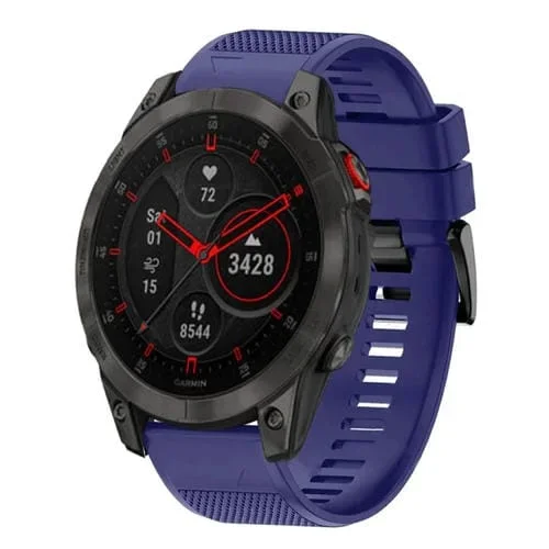 Correa de Reloj para Garmin Epix Gen 2 Silicona Liberación Rápida 22mm (Azul Medianoche)