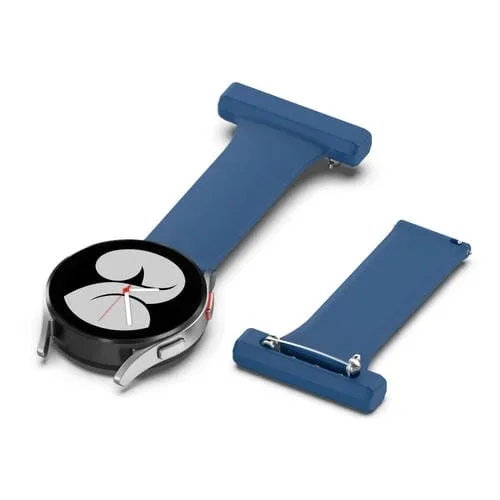 Correa de Reloj Silicona 20mm con Broche de Enfermera (Azul Oscuro)