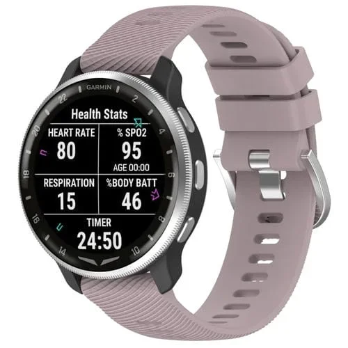 Correa de Reloj Silicona Garmin D2 Air X10 Textura Cruzada 43mm (Púrpura)