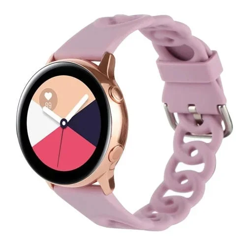 Correa de Reloj silicona hueca donut 20mm (Púrpura Lavanda)