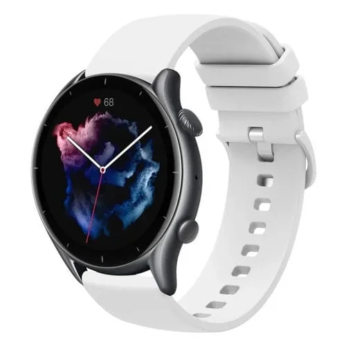 Correa de Reloj Silicona para Amazfit GTR 3 Pro 22mm (Blanco)