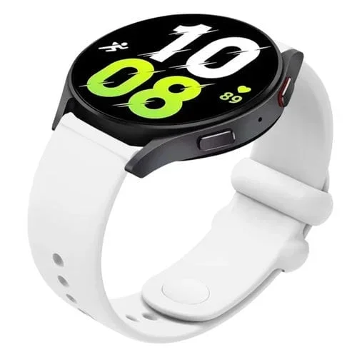 Correa de Reloj Silicona Universal 18mm con Hebilla Inversa (Blanco)