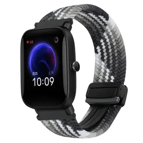 Correa de Reloj Trenzada 20mm con Hebilla Magnética Amazfit Pop (Chocolate Oscuro)