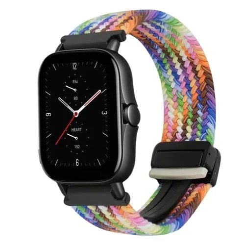 Correa de Reloj Trenzada 20mm con Hebilla Magnética para Amazfit GTS 2E (Colorida)