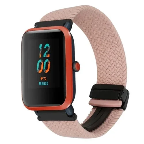Correa de Reloj trenzada Amazfit Bip S 20mm con hebilla magnética (Rosa)