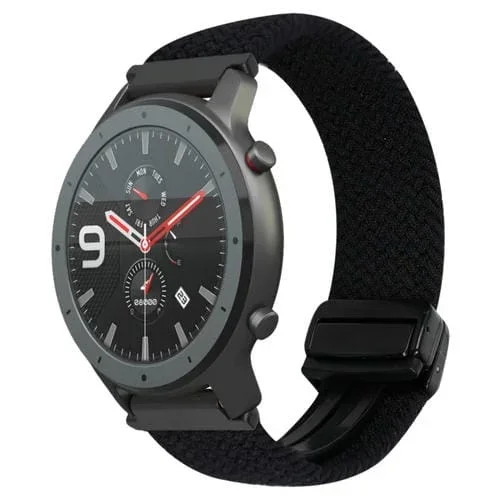 Correa de Reloj Trenzada Amazfit Watch GTR 22mm con Hebilla Magnética (Negra)