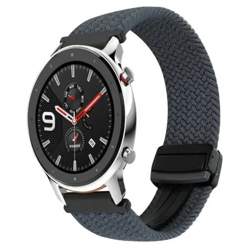 Correa de Reloj Trenzada Amazfit Watch GTR 4 22mm con Hebilla Magnética (Gris Espacial)