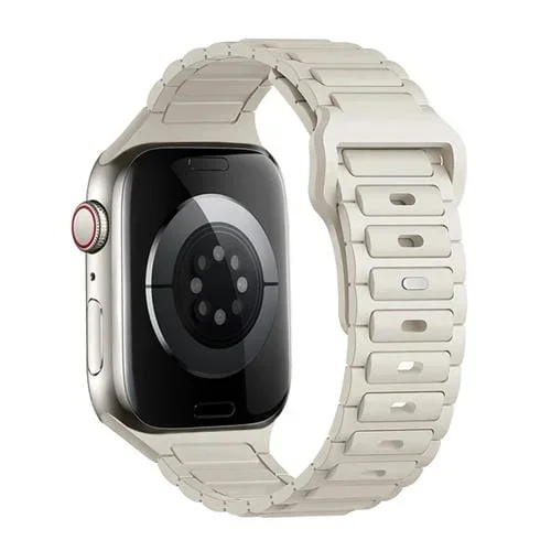 Correa de Silicona con Hebilla para Apple Watch Se 2022 de 40mm (Luz de Estrellas)