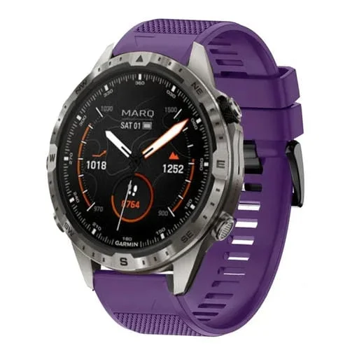 Correa de Silicona Garmin Marq Adventurer Gen 2 Liberación Rápida 22mm (Púrpura)