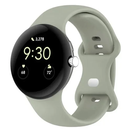 Correa de Silicona Google Pixel Watch 2 Tamaño S (Gris Verde)