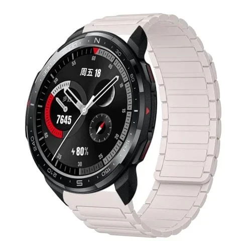 Correa de Silicona Magnética en Forma de I para Reloj Honor Watch GS Pro 22mm (Luz de Estrellas)