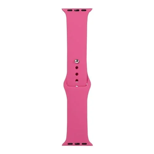 Correa de Silicona para Apple Watch Series 8 y 7 41mm, SE 2, 6, 5, 4 40mm, 3, 2, 1 38mm Sección Larga (Hombres) (Fruta del Dragón)